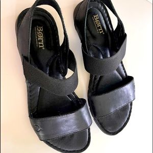Born Womens Parson Black Sandals F00103